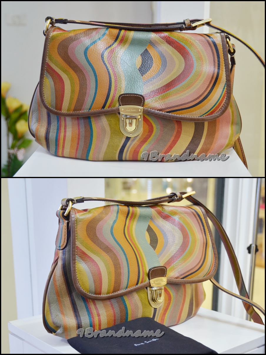 Paul Smith cross body bag Vintage Swirl กระเป๋าสะพายยาวไซส์กลาง สี